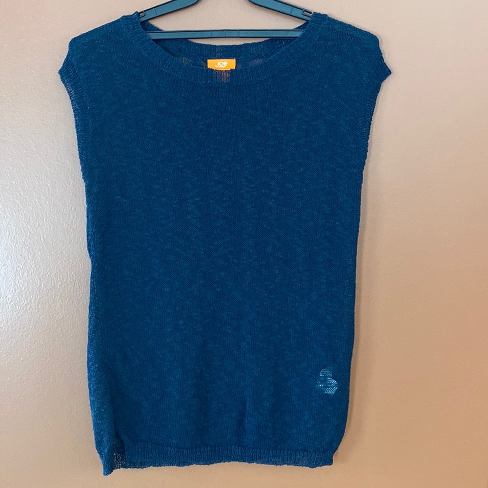 Joe fresh ladies, sheer slub type tunic top in size extra small